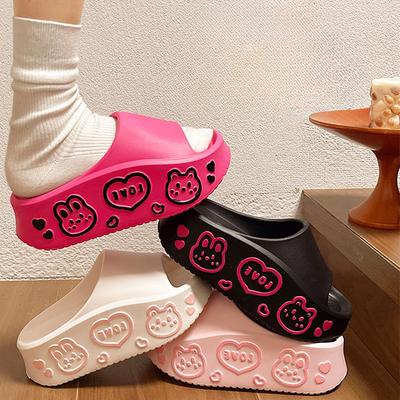 EVA Diksoldige Dames SlidesSlippers Leuke Zomer Indoor Outdoor Strand Slippers Antislip Hoogteverhogend Comfortabel "Wolkenloop" Gevoel