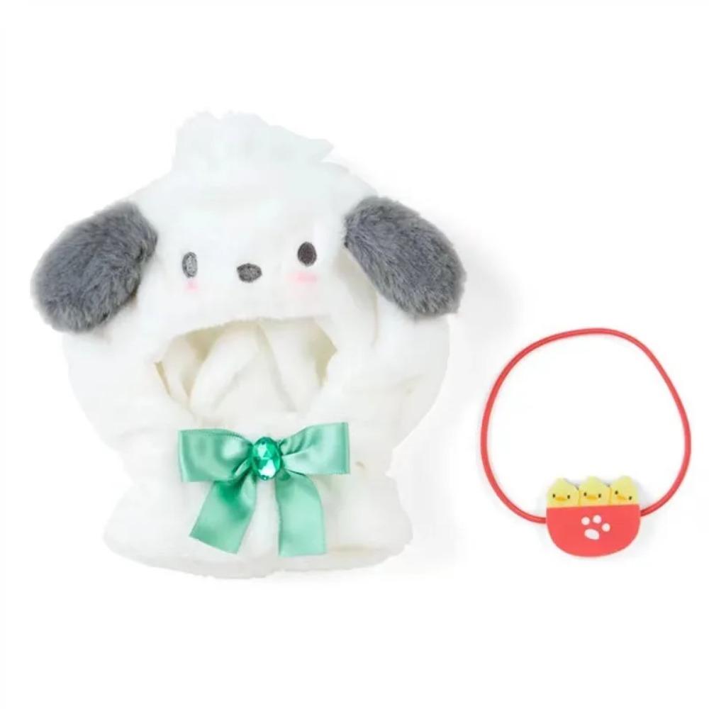 Sanrio Kawaii Doll Clothes Kuromi Melody Cinnamoroll For 15cm Cotton Doll Clothing Kokomimi Kitty Cloak Skirt for Labubu Outfit