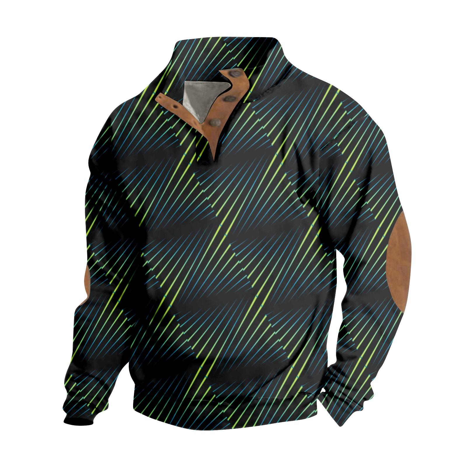 

Весенняя и мужская толстовка с воротником-стойкой — это повседневные свитера для активного отдыха, топы L армия зеленый