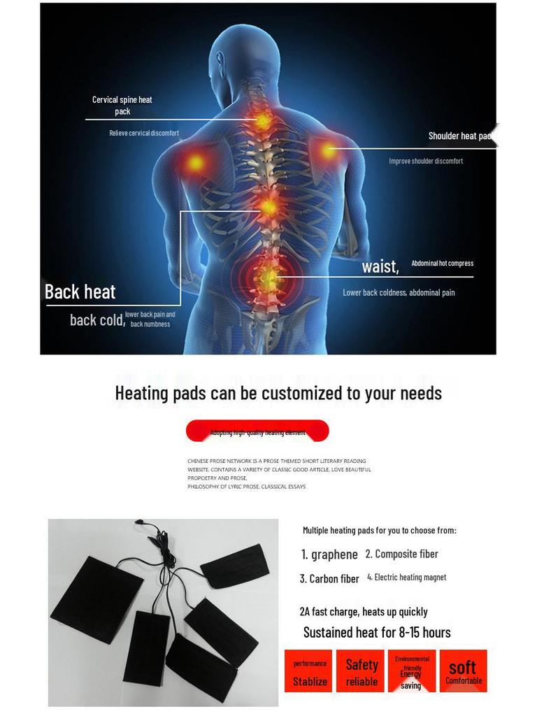 Custom Smart USB Heated Outdoor Vest with Multi-Zone Warmth and Cotton Lining