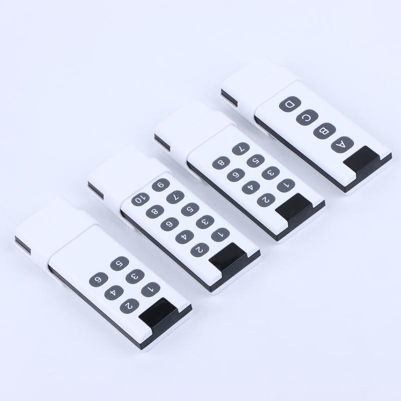 433Mhz Wireless Learning Code Digital Remote Control Transmitter For Long Distance Wireless Remote Control With 4/6/8/10 Key