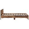 Bed Frame with Headboard Reclaimed Wood 120 x 200 cm Engineered Wood