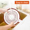 2 Pcs Silicone Bread Sling for Dutch Oven Non-stick Reusable Baking Mat with Long Straps Heat Resistant Pot Holder