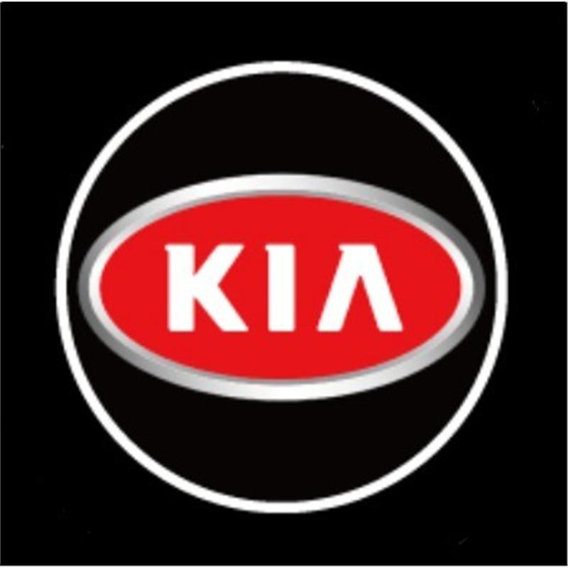 ENTQ1 2Pcs LED Car Welcome Door Lights Emblem Accessory For Kia GT-Line Sportage Ceed Rio Picanto Sorento Soul Cerato Venga Forte K9