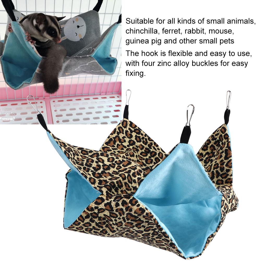Double Layer Canvas Pet Hammocks Hanging Bed Sleeping Bag for Small PetType C