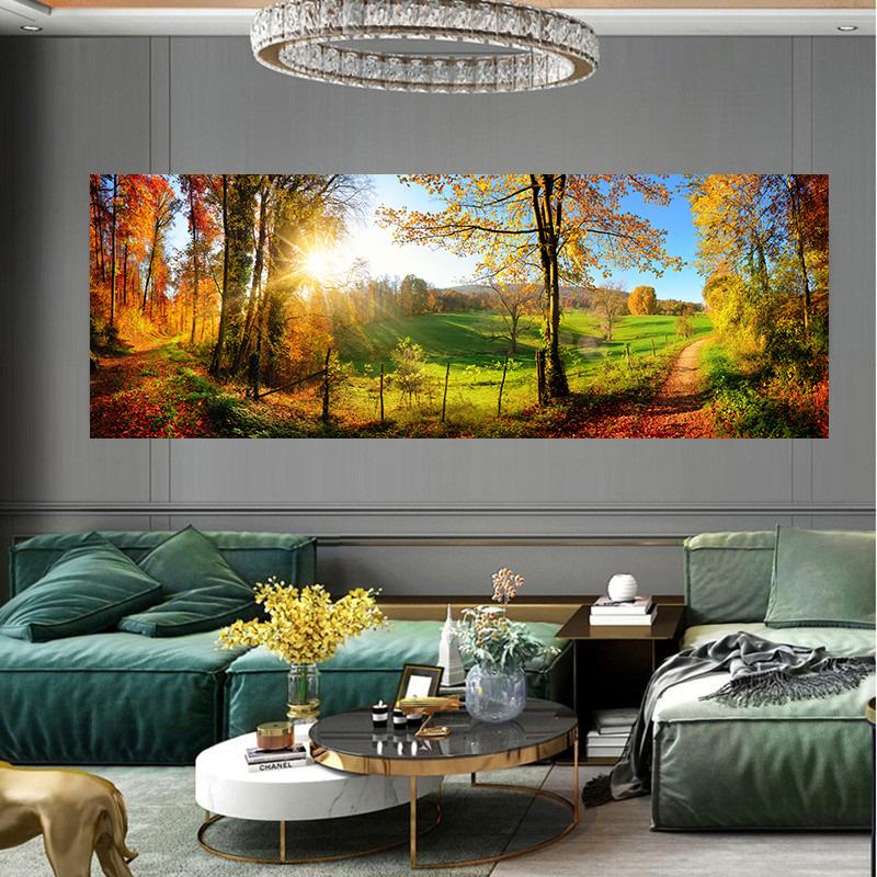 Forest Landscape Canvas Painting Canvas Wall Art Home Decor Wall Picture Poster for Living bedRoom Decor