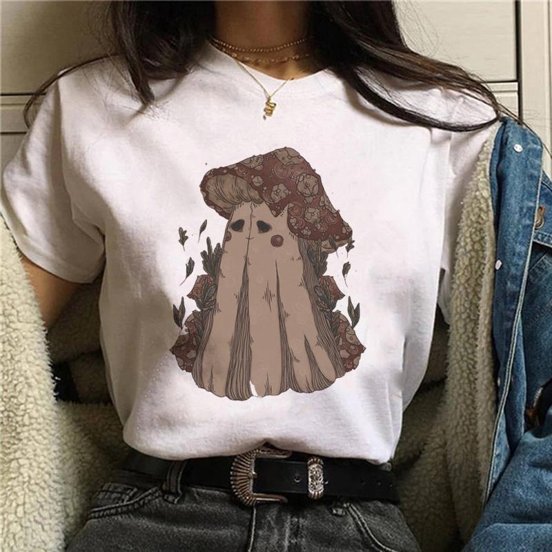 Magic In All Tarot Print T-Shirt Kawaii Magic Cat Printed Tshirt Astronomy Tee Shirt Top Aesthetic Women Hippie Bohemian Tshirt