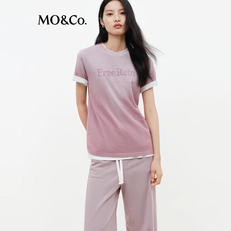 

МО&Ко. Женская футболка с коротким рукавом и художественным принтом в стиле гранж S