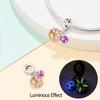 Authentic copper Charm Bead Charms Luxury Yellow Chrysanthemums Purple Pendant Bead Charms Compatible With Bracelets Women Making Delicate Gift