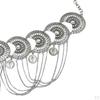 Women Rhines Coin Tassel Chain Weddiing Sash Waist Belt