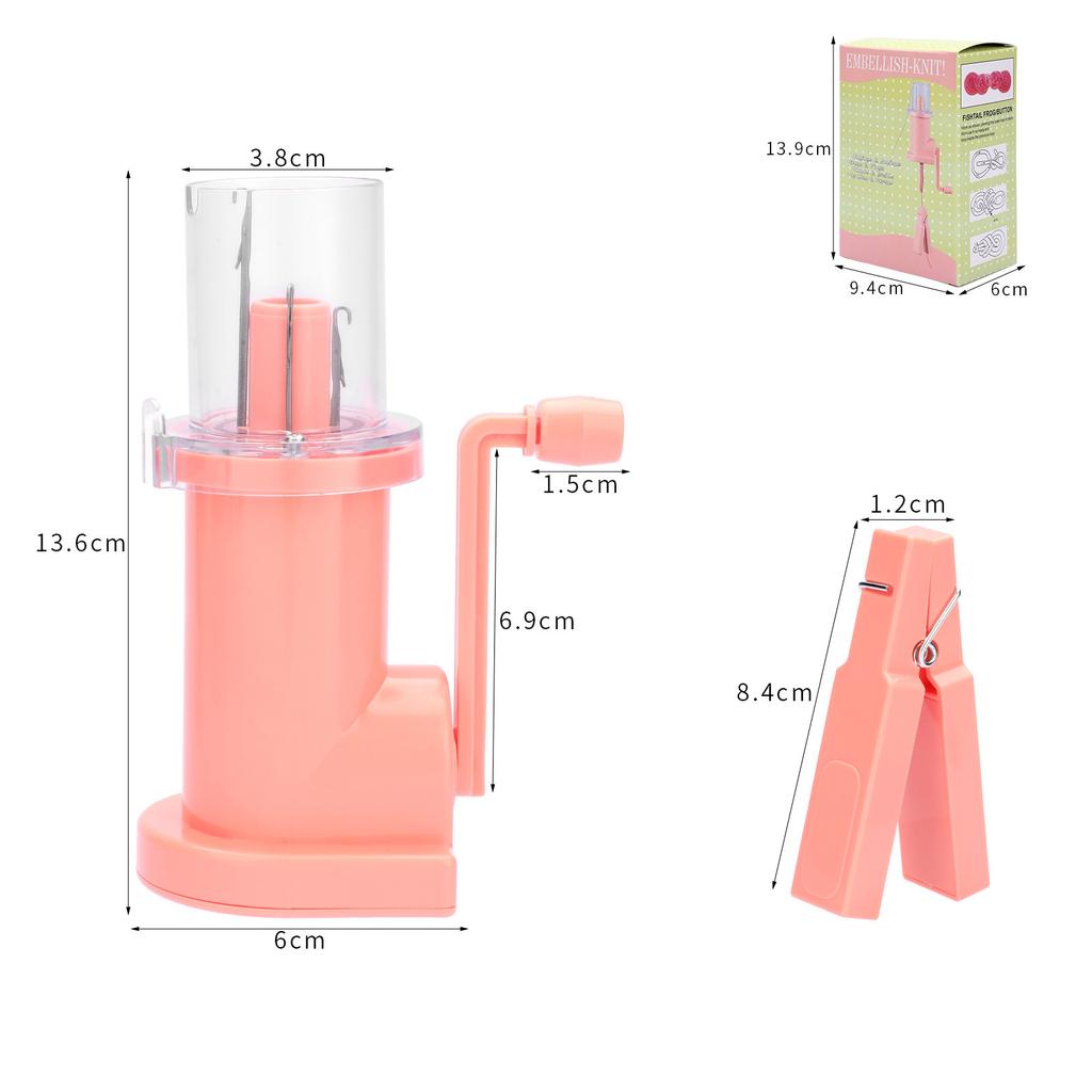 Portable Hand Knitting Machine Embellishment Knit Loom Knitting Machine Bracelet Weave Tool for DIY Handmade Sweater Scarf