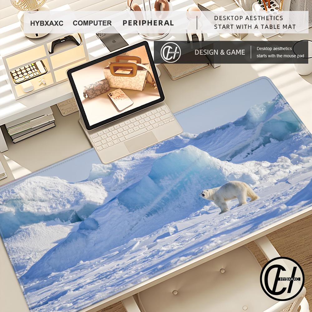 Polar Bear Mousepad Gamer Cool New 80x40cm Mouse Pad Large HD Pattern Notebook Accessories Laptop Padmouse Ergonomic Mat