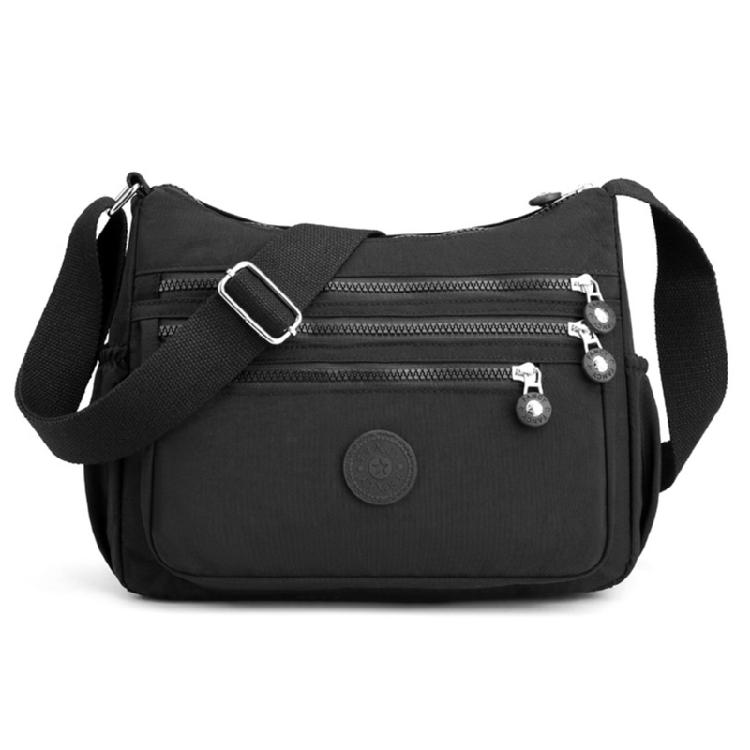 Модные многослойные нейлоновые сумки-мессенджеры сумка через плечо для всех случаев чёрный 1460₽