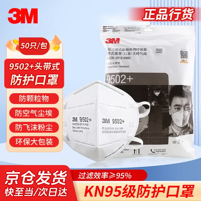 3M 9502+ KN95 Particulate Respirator Standard