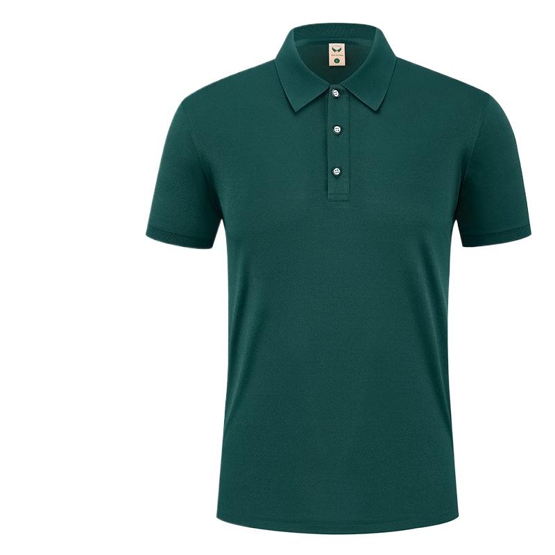 Damska letnia koszulka polo z krótkim rękawem z jedwabiu lodowego, robocza, koszulka damska, treningowa, swobodna, nauczycielska