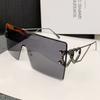 New frameless one-piece eye protection sunglasses, advanced sense mountaineering, windproof and UV protection, love glasses legs, personalized sunglas