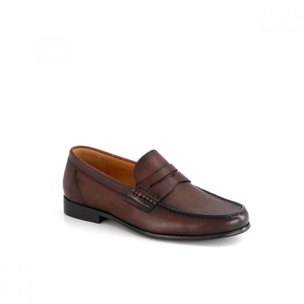

DakS Men S beSt Comfort Saffiano Penny loaferS Drm603ke20 Brown Brown (KE20)/245