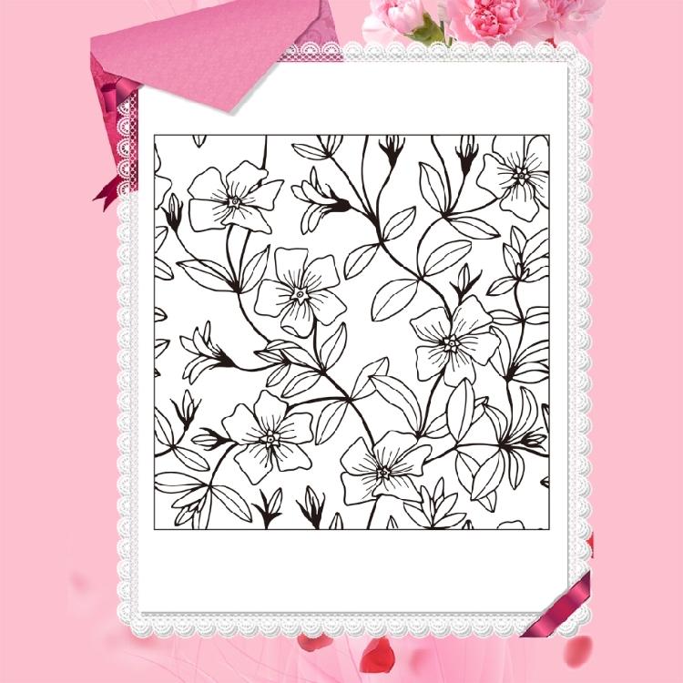 Flower Wall Silicone Seal Stamp DIY Scrapbooking Card Making Embossing Photo