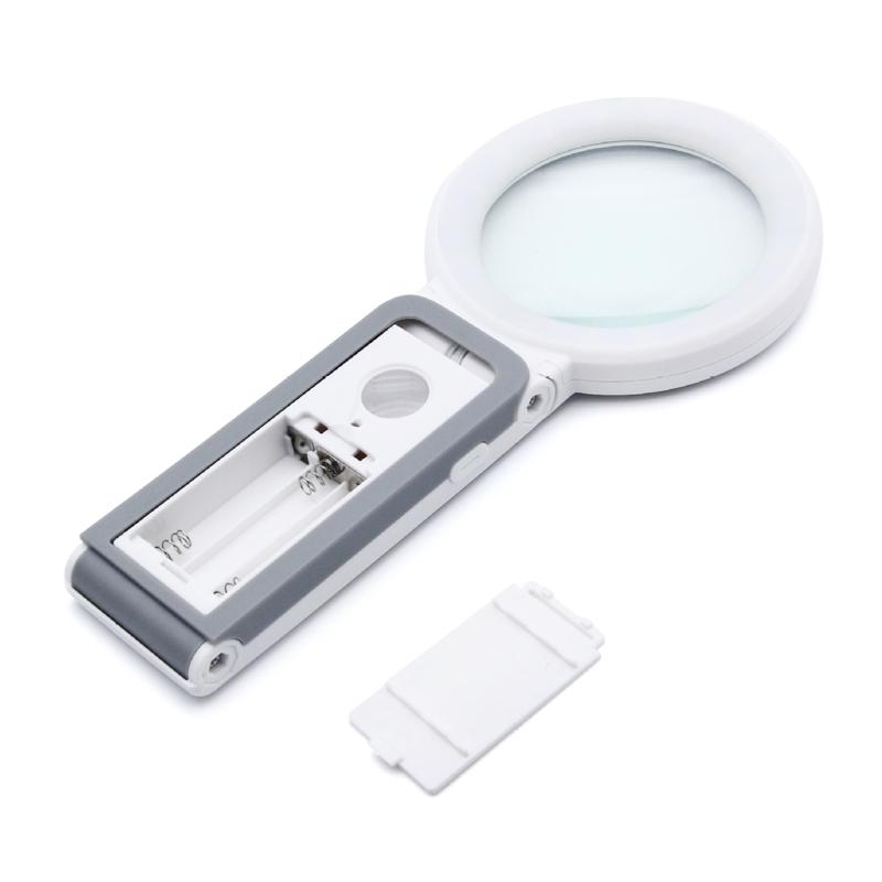 Förstoringsglas med Ljus & Skala Handhållet/Stående 18 LED Upplyst Upplyst Förstoringsglas för Låg för Syn Äldre Re