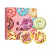 4 Pack Donut Shaped Bath Bombs Set Scented Moisturizing Bubble Bath Fizzies Natural Spa Hot Tub Relaxation Gifts for  Birthday Christmas Holiday