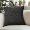 Black Damask square Jacquard Pillow Cover for Sofa Office Waist Cushion Cover Home Decorative Pillowcase