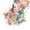 100pcs 2x3cm Satin Bow Mini Flowers Bows Ties New Gift Wrapping Bowknot  DIY Craft Scrapbooking