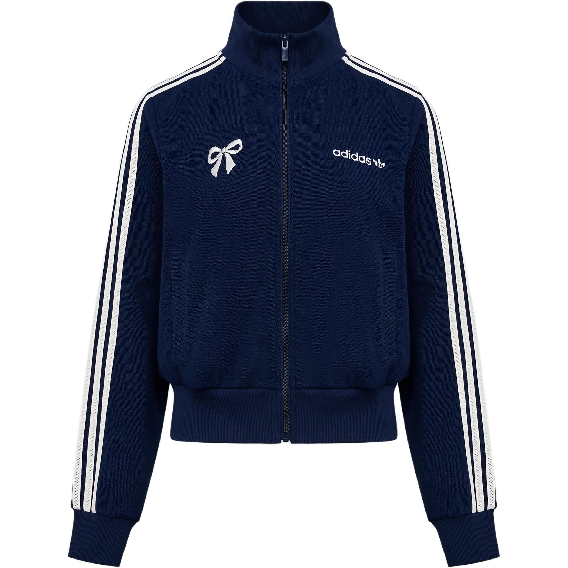 Adidas Originals Retro Stripe Zip Sports Long Sleeve Jacket Women jackets LF1183 S