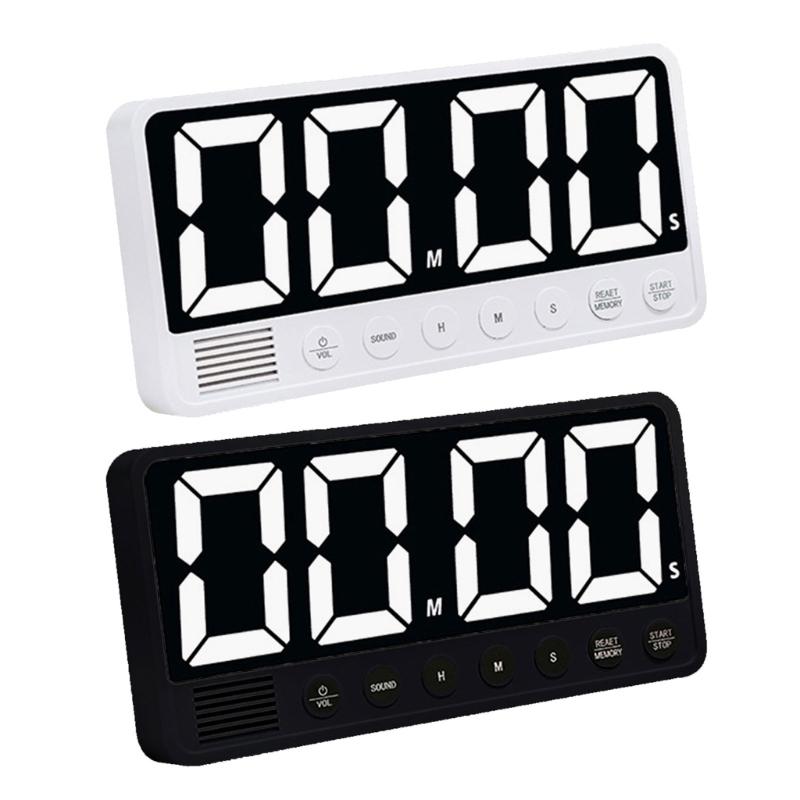 Count Up/Down Timer Tabletop Magnetic Timer for Office Kitchen Rechargeable Digital Timer Stopwatch LED Display Timer