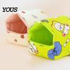 Thickened Warming Bed for Hamsters Warm Plush Hamster Bed, Winter Small Animal Hideout, Cozy House Enclosed Cave Mice Hammock, Washable Chinchilla
