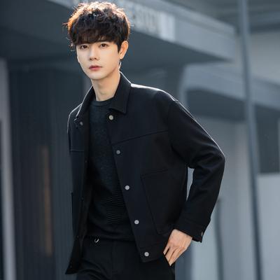 Werkzeugjacke Jacke Herren Frühling und Herbst Trend Lässig Raufbold Hübsch Herren Locker Dünnes Oberteil