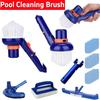 Escova de Canto para Piscina Spas Banheiras de Hidromassagem Escovas de Limpeza Cerdas de Nylon Estrutura Rede Skimmer Limpador Escova de Piscina