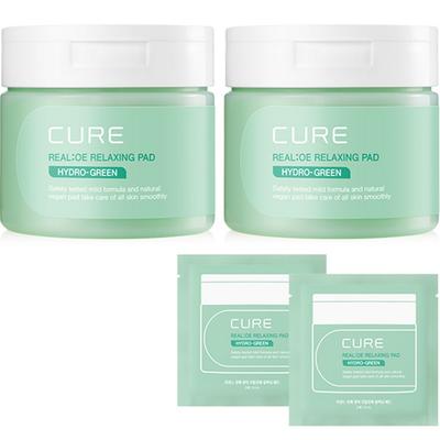 Kim Jeong-moon Aloe Realoe Relaxační polštářky 60 ks x 2 + Tonizační polštářky 2 ks Sada, 1 Sada