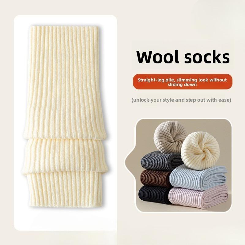 Women's Hosiery for Autumn and Winter, Paired with Small Leather Shoes, Leg Covers, Calf Socks, Knitted Leg Shaping Hosiery