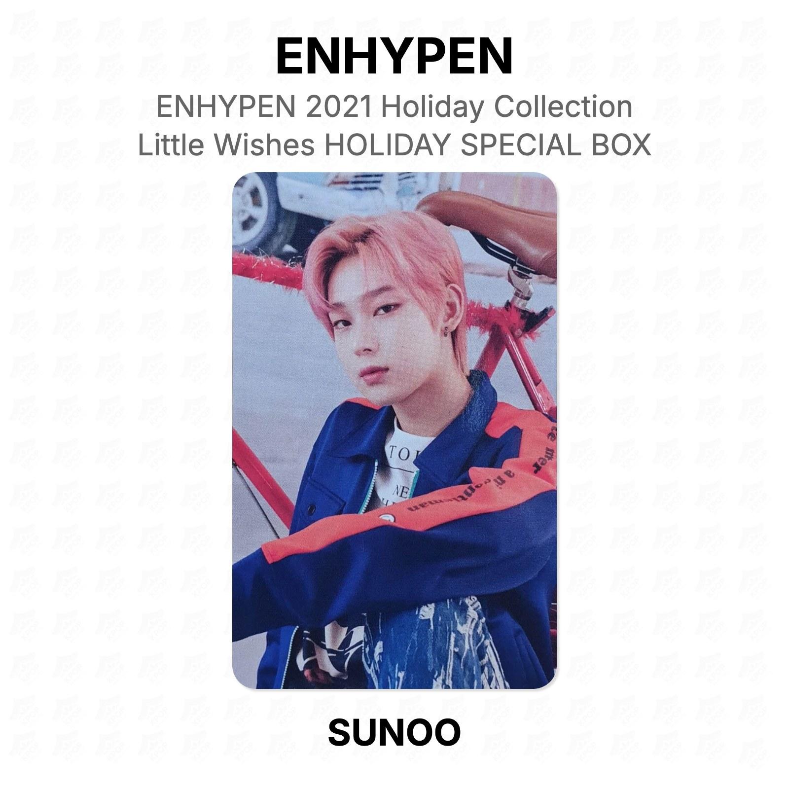 ENHYPEN ENHYPEN 2021 Holiday Collection : Little Wishes HOLIDAY SPECIAL BOX Official Photocard SUNOO 02