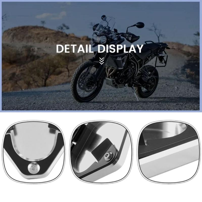 Enlarger Pad for 900 Motorcycle Kickstand Foot Side Stand Extension Pad Motorbike Accessories Extension Plate