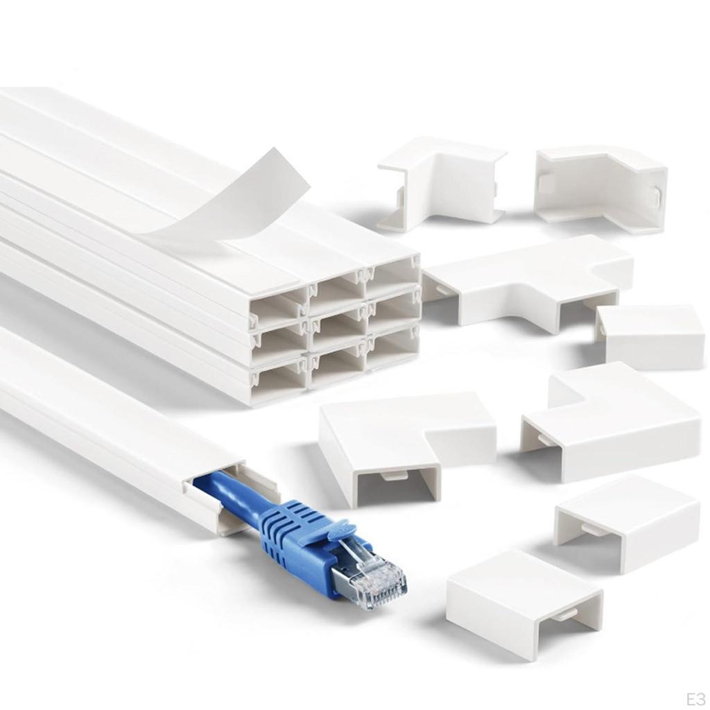 Cable Hider Floor Wire Cover Kit Multifunctional Management Set Organizer for