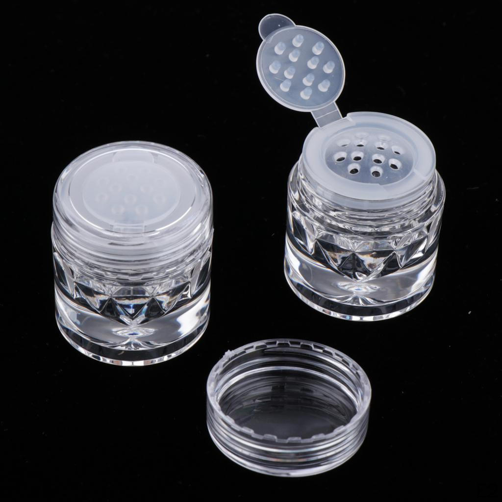 Of 5Pcs 3ml Empty Loose Case, Blusher Makeup Cosmetic Jar Containers with