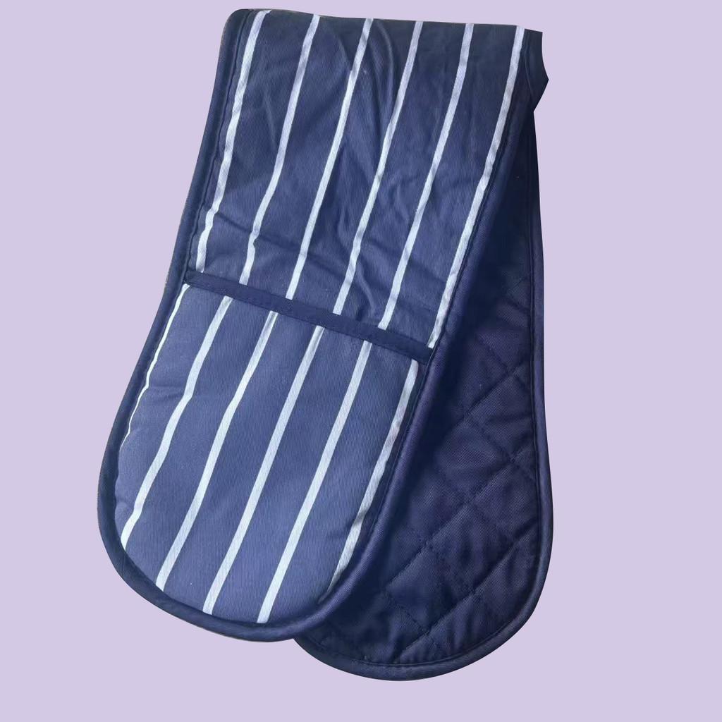 Cotton Oven Mitts With Long Sleeve Heat Resistant For Cooking And Baking Safety