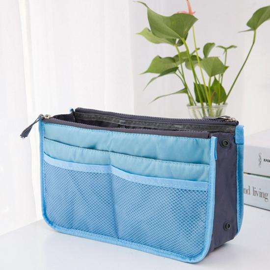 Double Zipper Multi-Purpose Bag: Storage, Cosmetic, Sponge, and Liner Bag