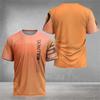 T-shirt da uomo stampata in 3D Traspirante ad asciugatura rapida Top sportivo Manica corta Girocollo Pullover Top casual