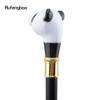 Svart Hvit Panda Spaserstokk Mote Dekorativ Spaserstokk Gentleman Elegant Cosplay Cane Knob Crosier 93cm