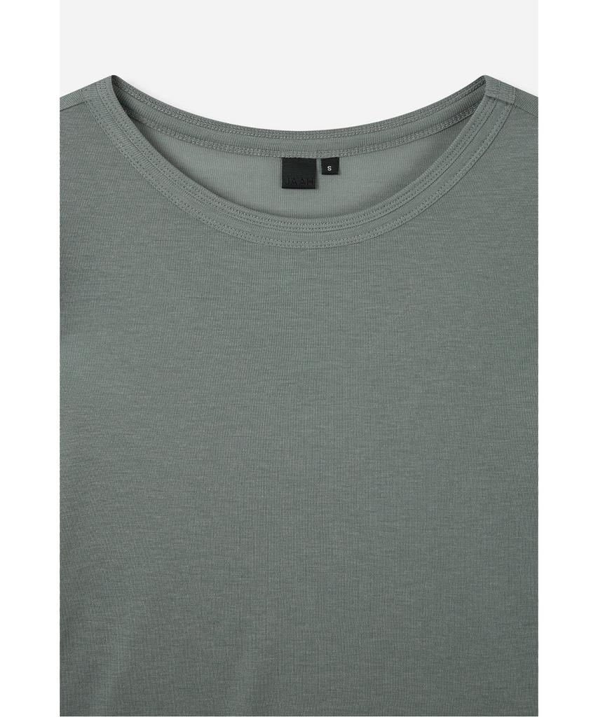 Jaa [Jaah] Women'S Wool Blended Round Neck T-Shirt_Light Green
