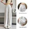 White Women's Wide-Leg Quick-Dry Ice Silk Pants