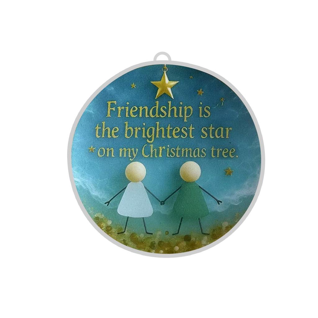 2D Acrylic Christmas Tree Decoration Pendant To Commemorate Friendship Christmas Small Gift