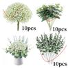 Mixed Artificial Flowers Bouquet with Eucalyptus Leaves And Silver Willow Cuttings for Wedding Floral DIY Home Decor
