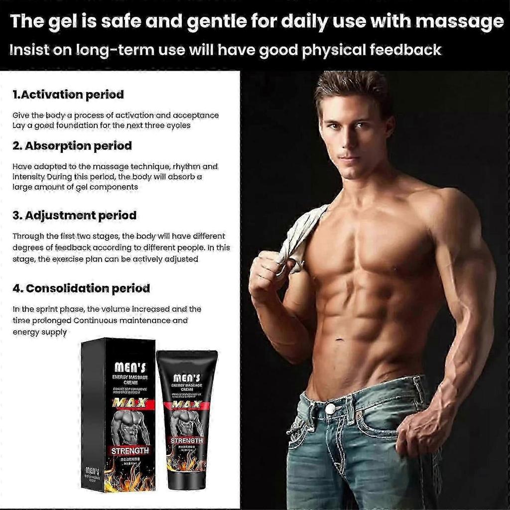 Thicker Longer For Male, Erection Cream For Men Longer 60ml