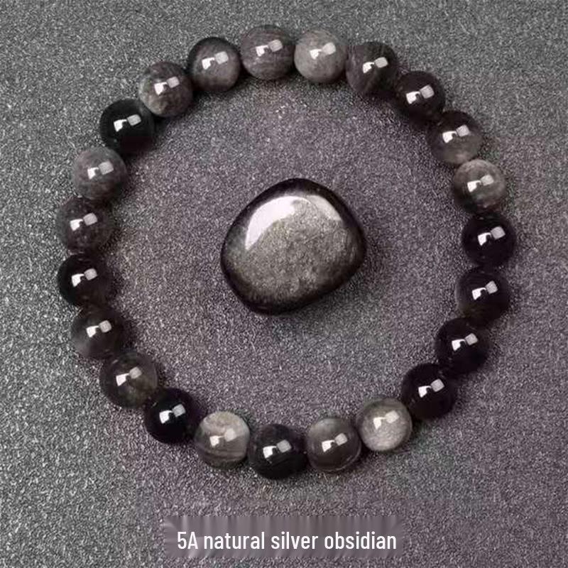 Jingde Jewelry Natural Agate Bracelet: Single-Loop Crystal Stone for Men and Women