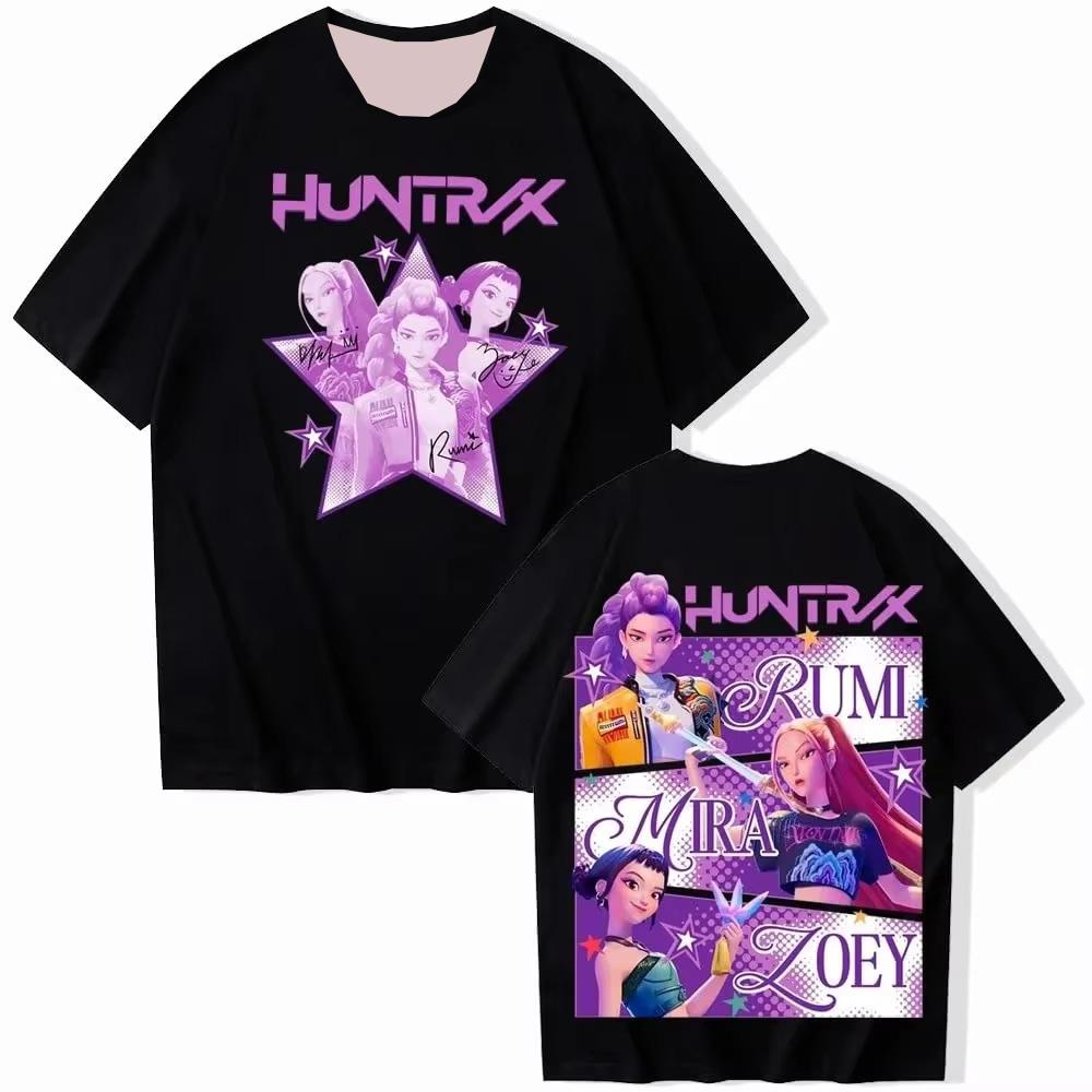 KPop Demon Hunter T-shirt 3D Saja Boys Print Kid Anime Tee Y2k Top Men Women Short Sleeve T Shirt Harajuku Cute Clothes for Girl