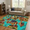 Retro Pixel Game Stardew Valley Farm Map Living Room Non-Slip Area Rug Soft Carpet for Bedroom Playroom Sofa,Home Decor Doormat