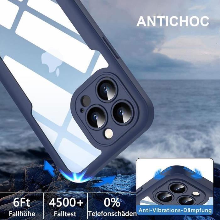 Protective Case - BOOLING - for iPhone 16 Pro - Full Protection - Navy Blue - Anti-scratch